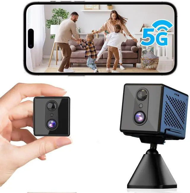Alt view image 8 of 14 - 2026 Upgraded 4K Security Camera, 5GHz WiFi Indoor Camera, Free Cloud Storage, Home Security Camera with Night Vision, Motion Sensor, Long Battery Life, Motion Detection, Wireless Surveillance Cam