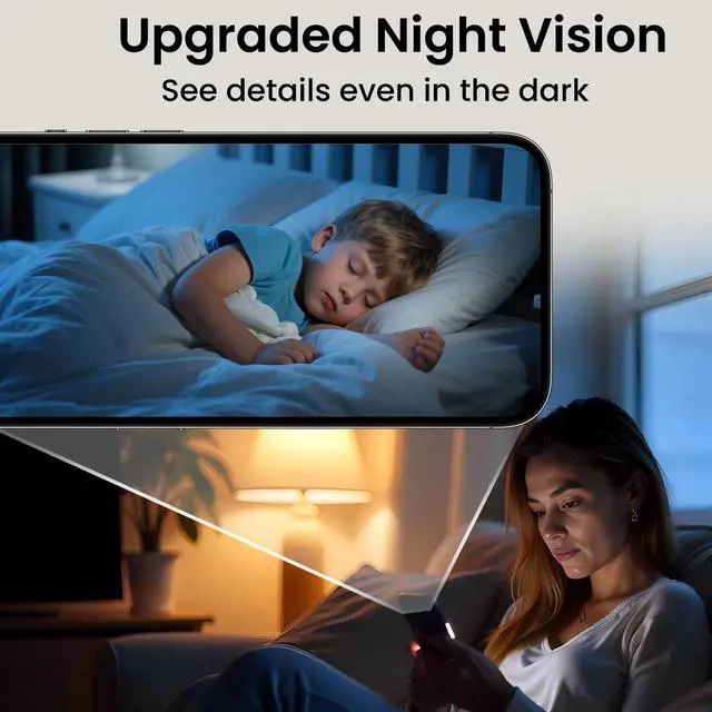 Alt view image 12 of 14 - 2026 Upgraded 4K Security Camera, 5GHz WiFi Indoor Camera, Free Cloud Storage, Home Security Camera with Night Vision, Motion Sensor, Long Battery Life, Motion Detection, Wireless Surveillance Cam