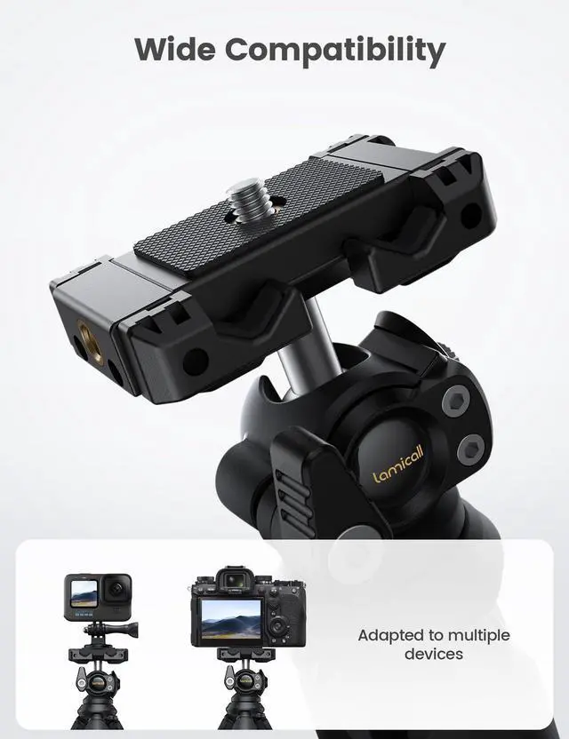Alt view image 9 of 14 - Tripod for iPhone - 3 in 1 Flexible Phone Tripod with Wireless Remote - iPhone Stand for Video Recording Vlogging Selfie Valentines Day Gift Compatible with Phone GoPro, Digital Camera