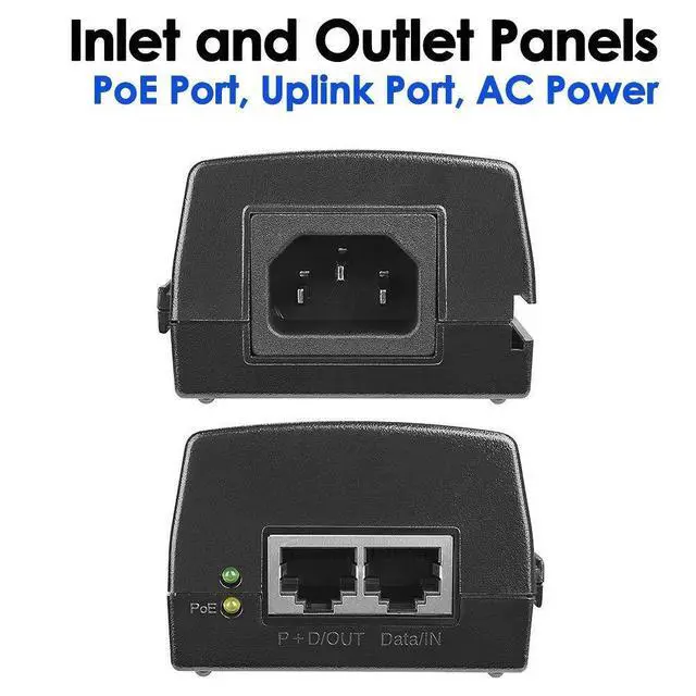 Alt view image 11 of 14 - 60W Gigabit PoE+ Injector, 10/100/1000Mbps, PoE++ Injector Ethernet Adapter, Shidlded RJ-45, IEEE 802.3af/at/bt Compliant, Up to 328 Ft, Replace of TL-PoE170S, TPE-117GI, M921-E-60W