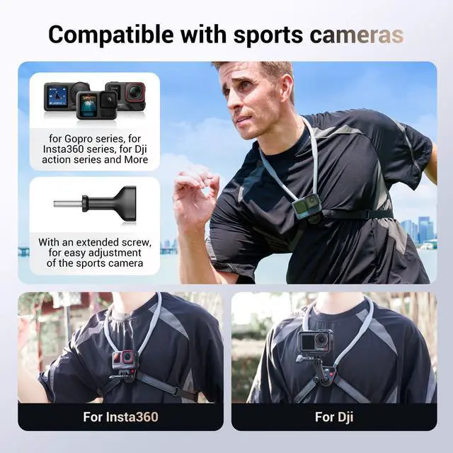 Alt view image 12 of 14 - Lightweight Magnetic Neck Mount for Phone & Action Camera,Magnet Neck Holder with 3 Removable Arms for iPhone 17 16 15 Series Android Osmo360 Action 5Pro Hero 13,POV/Vlog Selfie Mount Necklace Holder