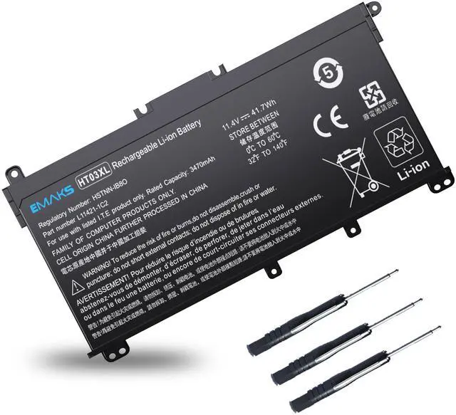 Alt view image 7 of 12 - HT03XL Battery for HP Pavilion 14 14-CE 14-CF 14-CM 14M-DH 14-DQ 14-FQ:14m-dh1003dx 14-dq0040nr 14-cf2112wm cf1015cl 15-CW 15-DA 15-DB 15-DW 15-EF 17-BY 17-CA HSTNN-DB8R DB8S IB80 IB8O LB8L LB8M UB7J