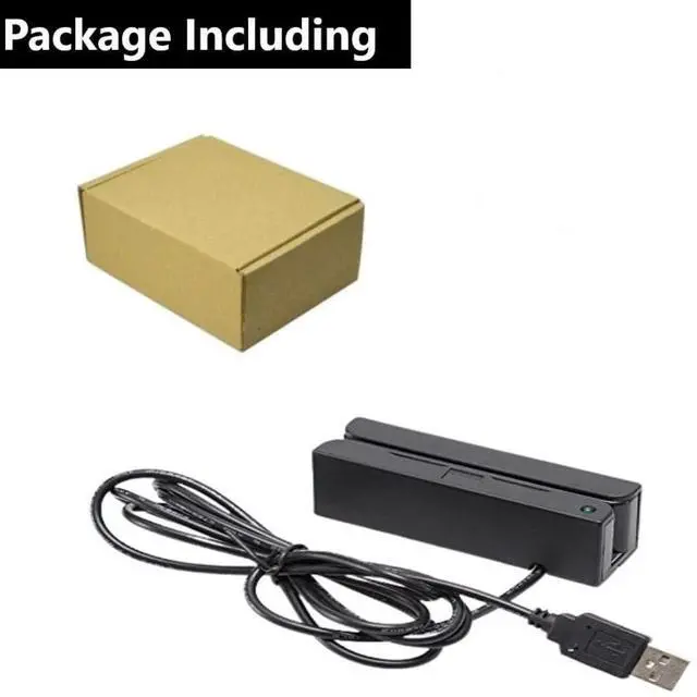 Alt view image 8 of 8 - Mini Msr100 Swipe Magnetic Credit Card Reader 3 Tracks Hi/Lo Data Collector, USB Msr Stripe Card Reader for Point of Sale (POS), Access Control, ID Verify
