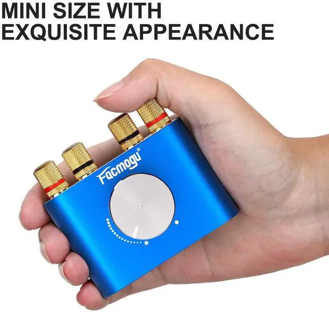 Alt view image 14 of 14 - F900S 160W Mini Bluetooth 5.0 Power Amplifier, 2 Channel 80Wx2 Stereo Hi-Fi Digital Amp, Portable Wireless Audio Receiver Sound Speaker Amplifer, AUX/USB/Bluetooth Input & 12V Power Supply