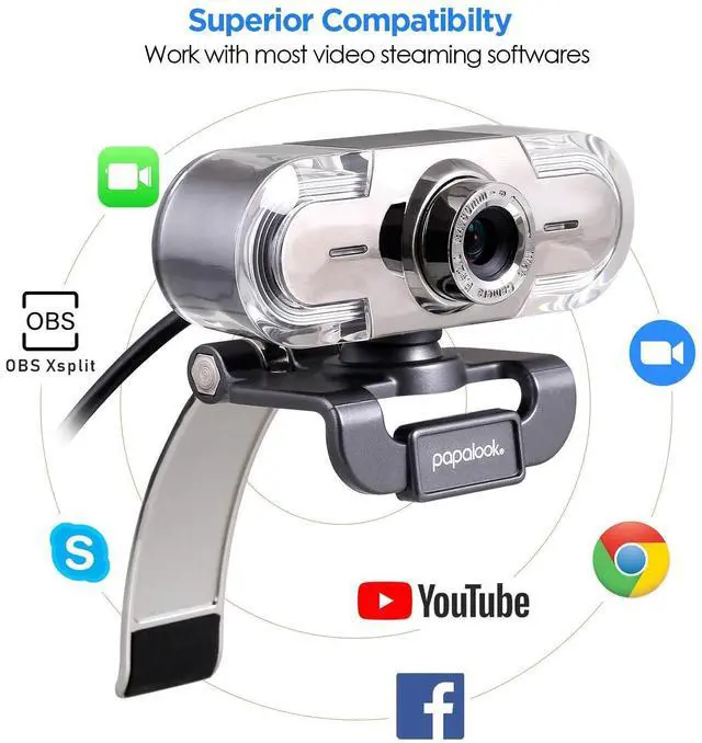 Alt view image 13 of 14 - PA452 Full HD 1080P Webcam with Microphone, Plug and Play USB Web Camera 65° View Angle for PC Computer Laptop Video Calling Online Class YouTube Zoom Meeting Teams, Compatible with Windows