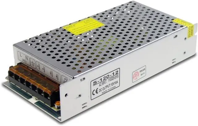 Alt view image 8 of 14 - DC 12V 10A 120W Power Supply Adapter Transformer Switch AC 110V / 220V to DC 12V 10amp Switching Converter LED Driver for LED Strip Light CCTV Camera Security System