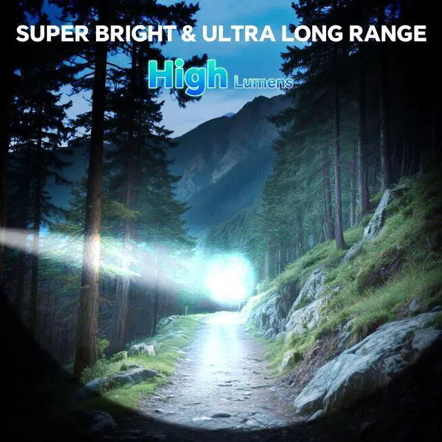 Alt view image 9 of 14 - 3Pack Rechargeable Flashlights High Lumens, Super Bright Flashlight with LCD Digital Display, 5 Modes Adjustable LED Flashlight Tactical Flashlights High Powered, Flash Lights for Emergency