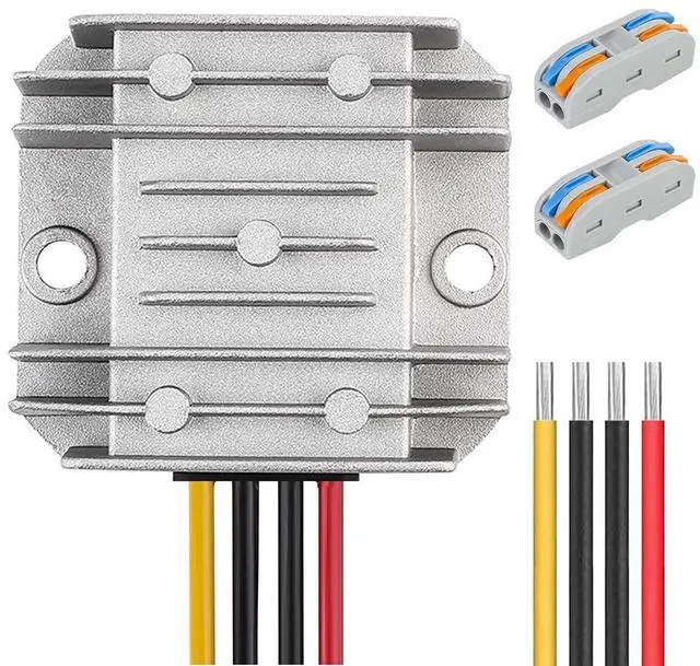 Alt view image 8 of 14 - Voltage Regulator Reducer DC 8V ~ 40V to 12V 3A 36W Converter- DC 36V 24V 18V to 12V Step Down Up Converter Regulator Waterproof Module Transformer for Golf Cart Club Car