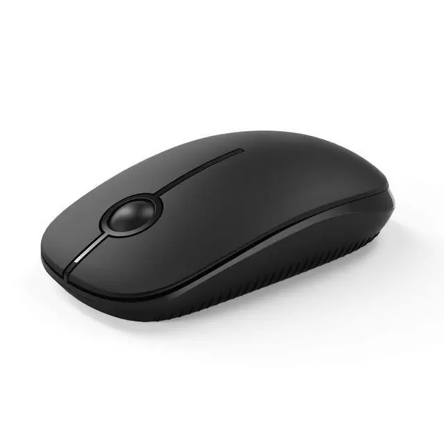 Alt view image 8 of 14 - Wireless Mouse, 2.4G Slim Portable Computer Laptop Mouse with Nano Receiver Quiet Silent Optical Mice for Notebook, PC, Laptop, Computer-Black