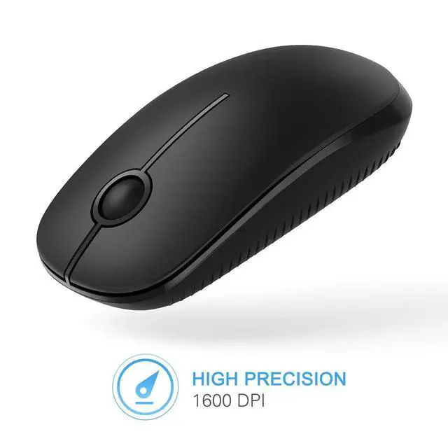 Alt view image 12 of 14 - Wireless Mouse, 2.4G Slim Portable Computer Laptop Mouse with Nano Receiver Quiet Silent Optical Mice for Notebook, PC, Laptop, Computer-Black