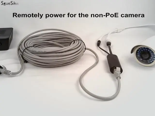 Alt view image 11 of 12 - 4-Pair Gigabit PoE Injectors Splitter Kits- Passive PoE Adapters (5-48V), up to 825ft Range, Ideal for Non-PoE IP Security Cameras & More