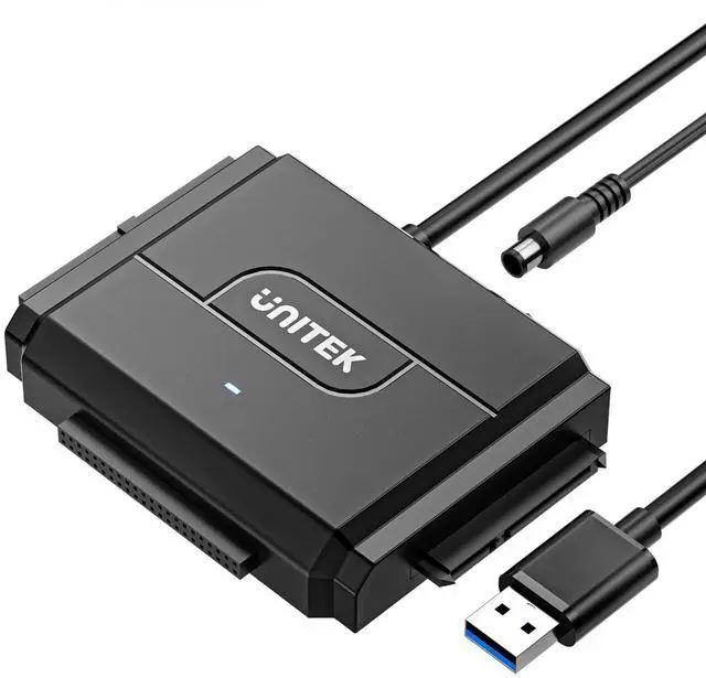 Alt view image 8 of 14 - SATA/IDE to USB 3.0 Adapter, IDE Hard Drive Adapter for Universal 2.5"/3.5" Inch IDE and SATA External HDD/SSD with 12V 2A Power Adapter, Support 10TB