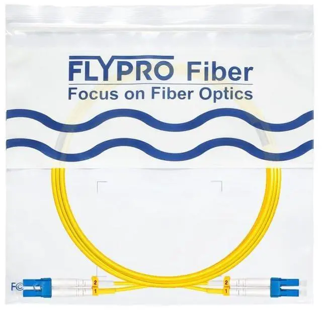 Alt view image 14 of 14 - 3M-6Pack OS2 LC to LC Fiber Patch Cable, SM Single Mode Fiber Optic Cable, SMF Singlemode Fiber Jumper Cord, Duplex, 9/125um, Yellow, LSZH, 3M(10ft)-6Pack