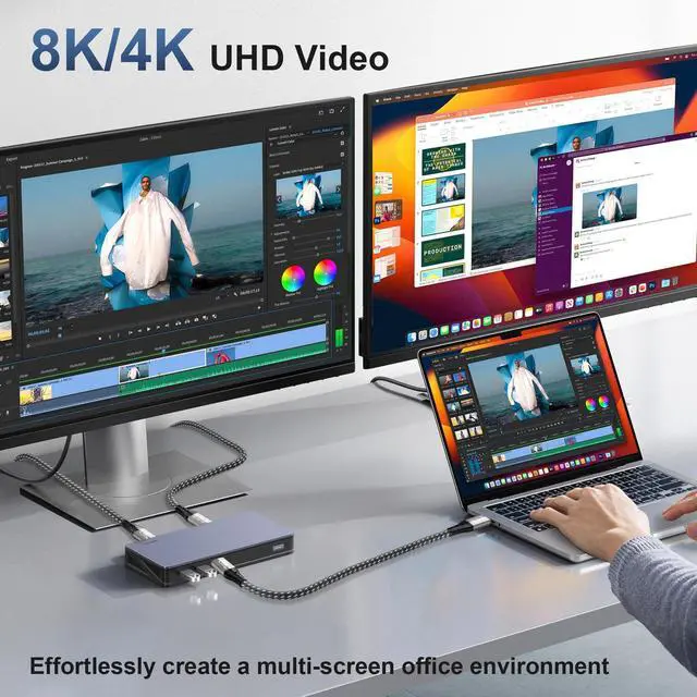 Alt view image 11 of 14 - USB C Extension Cord 16FT, (USB 3.2 20Gbps Type C Extender, PD 3.1 240W 48V/5A), Video 8K@30Hz, 4K@144Hz/ 60Hz USBC Extension Cable for PSVR2, iPhone 16/15, iPad, MacBook, Dell XPS, Switch