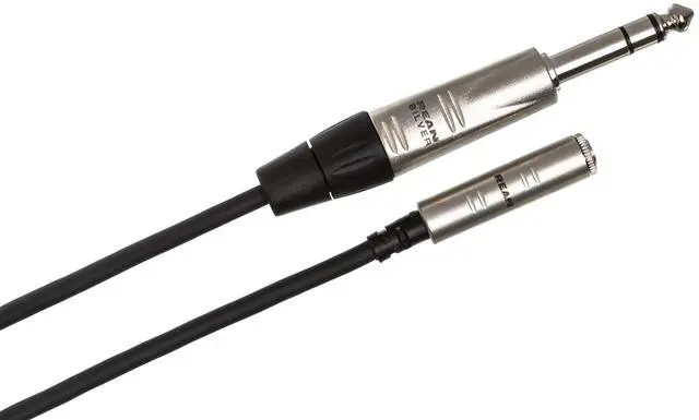 Alt view image 8 of 12 - HXMS-025 Pro Headphone Adaptor Cable, REAN 3.5 mm TRS to 1/4 Inch TRS, 25 Feet
