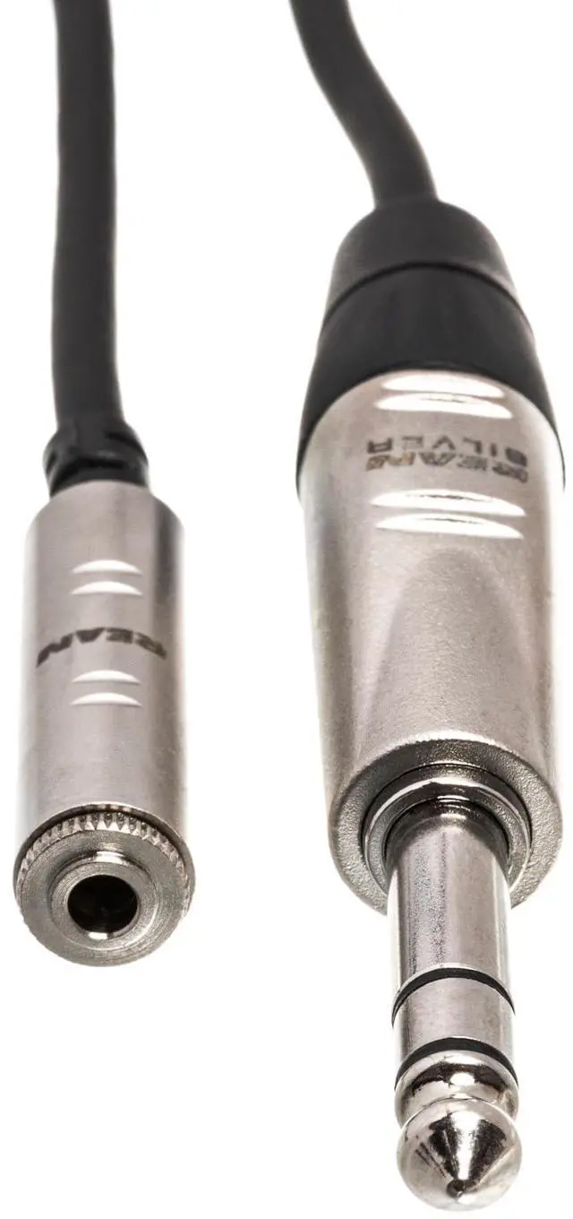 Alt view image 10 of 12 - HXMS-025 Pro Headphone Adaptor Cable, REAN 3.5 mm TRS to 1/4 Inch TRS, 25 Feet