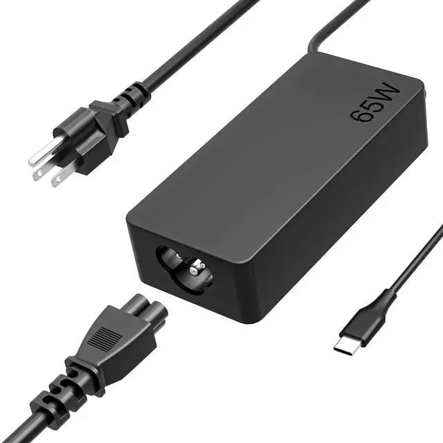 Alt view image 8 of 14 - 65W 45W USB C Laptop Charger Compatible with Lenovo ThinkPad X1 X280 T14 T15 T480 T480s T490 T580 T590 E14 E15 E16,Yoga 6 7 720 730 C740 C940,Chromebook 300e,TypeC Fast AC Adapter Power Cord