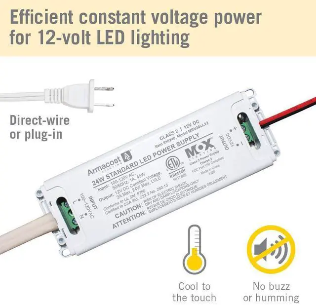 Alt view image 11 of 12 - 810240 12 Volt LED Power Supply, White