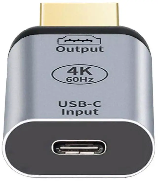 Alt view image 8 of 14 - USB-C Type-C Input Female Source to HDMI Male Displays Sink HDTV Adapter 4K 60hz 1080p for Tablet Phone Laptop
