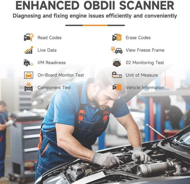 Alt view image 14 of 14 - NT201 OBD2 Scanner Code Reader for Cars and Trucks - Reset Check Engine Light, Read and Clear Fault Codes, Live Data Diagnostic Tool for All Cars Since 1996