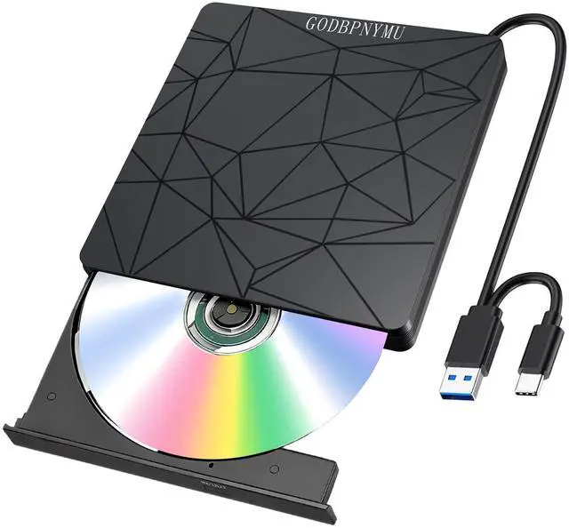 Alt view image 8 of 14 - External DVD Drive USB 3.0 USB-C CD Burner CD/DVD Player Optical Drive, Portable CD DVD Disc Copier for Laptops and PC Compatible with Windows 7/8/10/11, Linux, and Mac OS