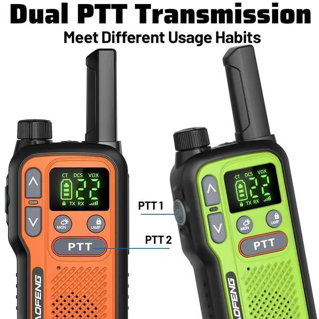 Alt view image 13 of 14 - Walkie Talkies Long Range for Adults,Rechargeable Walkie Talkie 22 FRS NOAA Family Emergency Walky Talky 2 Way Radio with Earpiece 1500mAh VOX Type-C Charger for Camping Hiking Hunting Cruise,4Pack