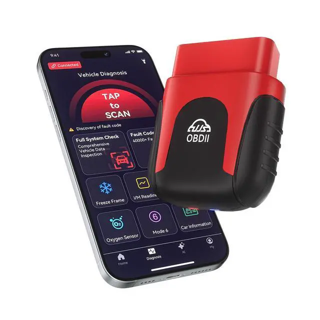 Alt view image 8 of 14 - 2026 Bluetooth OBD2 Scanner for iPhone & Android - AI Powered Wireless Car Diagnostic Scan Tool, Check Engine Code Reader with Real-Time Data, No Subscription Fee for All Cars and Trucks 1996+