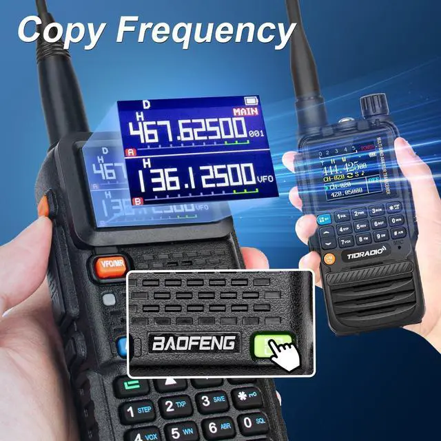 Alt view image 13 of 14 - Radio 5RM 10W Handheld Long Range Walkie Talkies NOAA Emergency Two Way Radio with 999CH, USB-C 2500mAh Battery, 6.1" &15.12" 771 Antenna for Survival Gear Hunting Camping -1 Pack