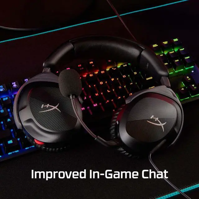 Alt view image 9 of 14 - Cloud Stinger 2 Gaming Headset, DTS Headphone:X Spatial Audio, Lightweight Over-Ear Headset with mic, Swivel-to-Mute Function, 50mm Drivers, PC Compatible, Black