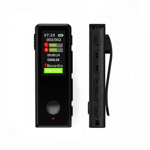Alt view image 7 of 12 - 64GB Lavalier Recorder - Recording with Playback Digital Voice Recorder Ideal for Meetings/Lectures/Interviews Password Protected Portable Mini Recorder with USB, MP3 Audio Recording Device