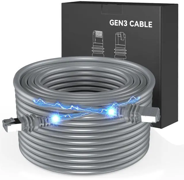 Alt view image 8 of 14 - Starlink Cable Gen 3 150FT, High-Speed Starlink Gen 3 Cable for Satellite Starlink Standard V3, Waterproof Replacement Starlink Ethernet Cable Satellite Internet Kit Outdoor