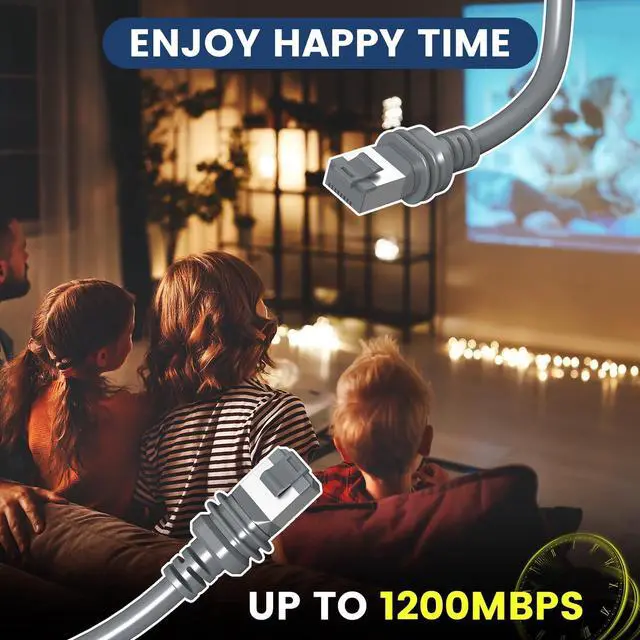 Alt view image 13 of 14 - Starlink Cable Gen 3 150FT, High-Speed Starlink Gen 3 Cable for Satellite Starlink Standard V3, Waterproof Replacement Starlink Ethernet Cable Satellite Internet Kit Outdoor