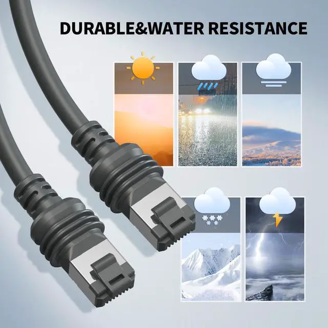 Alt view image 12 of 14 - Starlink Cable Gen 3 75FT for Starlink Standard Generation 3, Replacement Extension Cable Waterproof (75FT / 23M), Grey