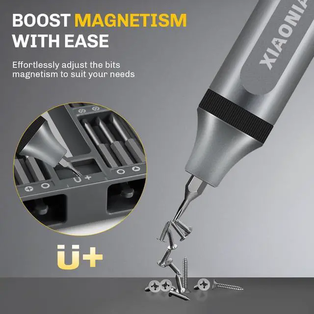 Alt view image 14 of 14 - 52 in 1 Electric Screwdriver Set,3.7V Mini Precision Screwdriver Set with 48 S2 Magnetic Bits,USB-C Charging Cable,LED Light,Small Repair Tool Kit for Phone,Watch,Eyeglasses,PC,Camera,Laptop