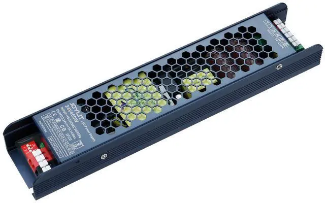Alt view image 7 of 12 - 24V Power Supply 400W CE, 100-130V AC Convert to DC 24 Volt LED Driver 16.7A Max, Ultra Thin Fanless LED Transformer for LED Tape, 3D Printer, CCTV (24V 400W)