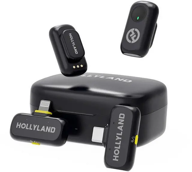 Alt view image 11 of 14 - Lark A1 Wireless Microphone for iPhone & Android, 48kHz/24-bit Studio Audio, 3-Level Noise Cancellation, 200m Range, Magnetic Mini Mic for Video Recording & Live Streaming (2TX + USB-C RX)