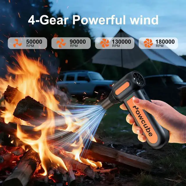 Alt view image 13 of 14 - 2-in-1 Compressed Air Duster 180000RPM Powerful Motor, Mini Cordless Car Vacuum Cleaner with 10,000mAh Battery, Electric Air Duster with LED Light, Handheld Vacuum for Car, Home, Office, Outdoor