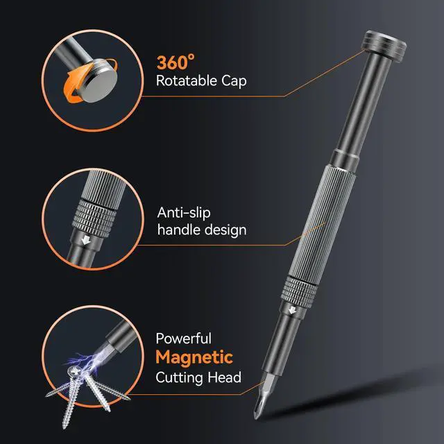 Alt view image 12 of 14 - Mini Electric Screwdriver, 83 in 1 Cordless Rechargeable Small Power Screwdriver Set with 71 Bits, Led Light and Magnetic Mat, Professional Repair Tool for Phone Watch Camera Laptop PC