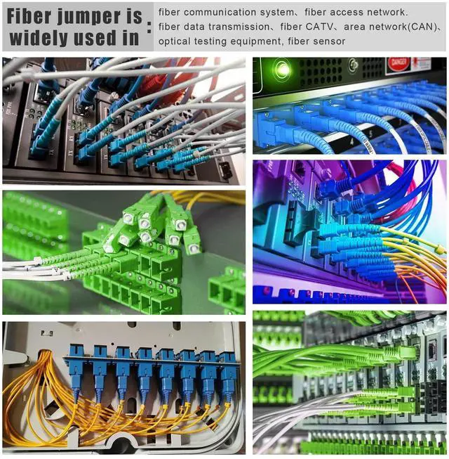 Alt view image 10 of 10 - 30ft (10 Meters) SM SC/UPC to SC/APC Fiber Optic Patch Cable, Armored Single Mode Patch Cable, Fiber Optic Jumper Optical Patch Cord - SIMPLEX - 9/125um - OS1/OS2 Compatible, LSZH White