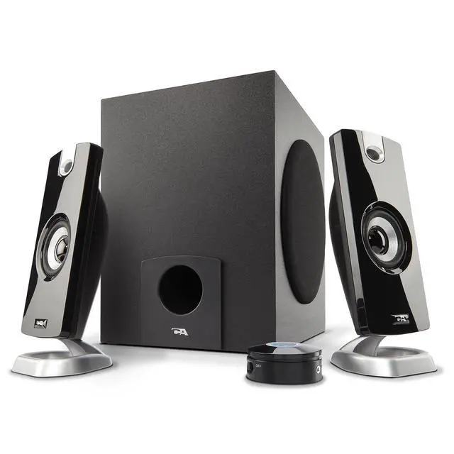 Alt view image 8 of 14 - CA-3090 2.1 Speaker System with Subwoofer with 18W of Power Easy Setup and Convenient Controls, Great for Music, Movies, and Gaming