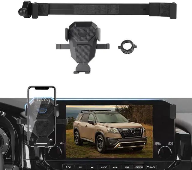 Alt view image 8 of 14 - Car Phone Holder for 2022-2025 Nissan Pathfinder Accessories,Adjustable Pathfinder Phone Mount for 14.5-inch Screen,Hands-Free Ultra Stable Phone Stand
