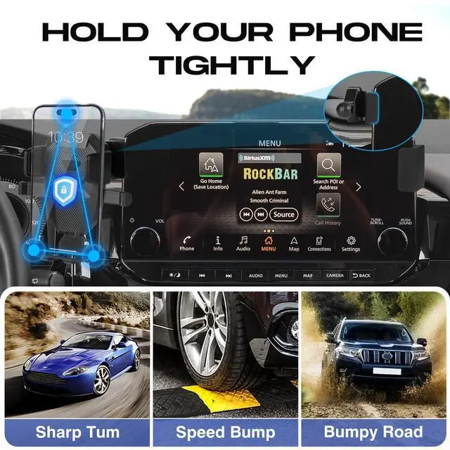 Alt view image 14 of 14 - Car Phone Holder for 2022-2025 Nissan Pathfinder Accessories,Adjustable Pathfinder Phone Mount for 14.5-inch Screen,Hands-Free Ultra Stable Phone Stand