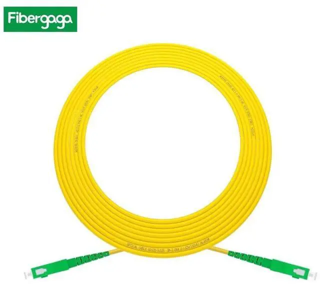 Alt view image 11 of 12 - 3m(10ft) OS2 SC/APC to SC/APC Fiber Patch Cable, Single Mode, Simplex, Length Option: 0.5M(1.6ft)-100m(328ft) 9/125µm 2.0mm Diameter Fiber Optic Cable, OS1/OS2 Compatible-5 Pack