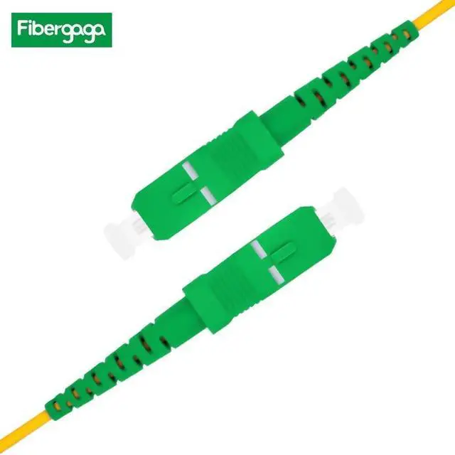 Alt view image 10 of 12 - 3m(10ft) OS2 SC/APC to SC/APC Fiber Patch Cable, Single Mode, Simplex, Length Option: 0.5M(1.6ft)-100m(328ft) 9/125µm 2.0mm Diameter Fiber Optic Cable, OS1/OS2 Compatible-5 Pack