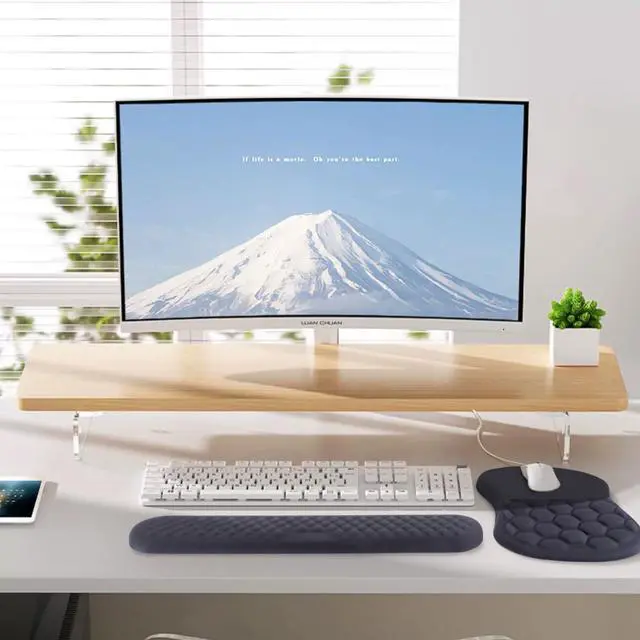 Alt view image 13 of 14 - Mouse Pad Wrist Support, 2 in1 Keyboard Wrist Rest+ Ergonomic Mouse Pad, Non-Slip Wrist Rest for Computer Keyboard, Made Easy Typing & Relieve Wrist PainBlack