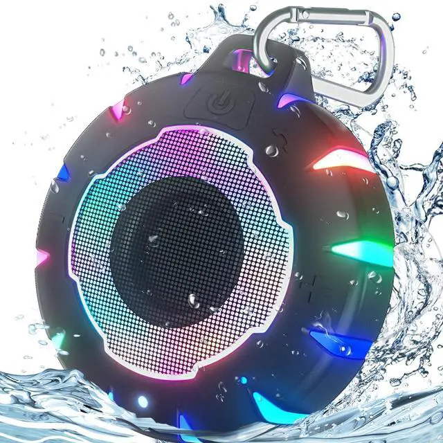 Alt view image 8 of 14 - Waterproof Shower Bluetooth Speaker, Durable & Portable with Clear Sound, Ideal for Shower, Pool, Beach & Kayaking Great Gift for All Ages