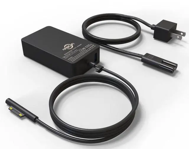 Alt view image 8 of 14 - 127W Charger for Microsoft Surface Book 3 2 1, Surface Laptop 7 6 5 Go2 Studio Go 4 3 2 1, Surface Pro 11 10 9 8 7+ X 7 6 5 4 3, Surface Go 3 2 1, 11.2FT Cord&Carry Bag