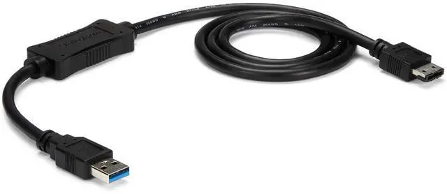 Alt view image 8 of 14 - 3 ft USB 3.0 to eSATA Adapter - 6 Gbps USB to HDD/SSD/ODD Converter - Hard Drive to USB Cable (USB3S2ESATA3)
