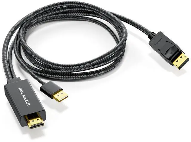 Alt view image 12 of 14 - Active 4K HDMI to Displayport 1.2 Converter Adapter Cable, from HDMI Source to DisplayPort Monitor Cable - Unidirectional M/M - for PS3/PS4/TV/Monitor/Projector