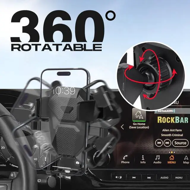 Alt view image 12 of 14 - Car Phone Holder for 2022-2025 Nissan Pathfinder Accessories,Adjustable Pathfinder Phone Mount for 14.5-inch Screen,Hands-Free Ultra Stable Phone Stand